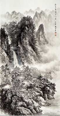 1932山水画家什么昌（画家山水画）-图1