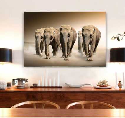 家里挂大象象征着什么（家里面挂大象画的含义）-图2