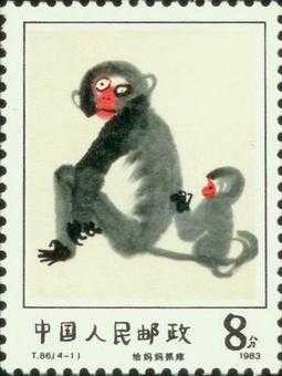 邮票中猴子在思考什么（猴子邮票画家）-图1